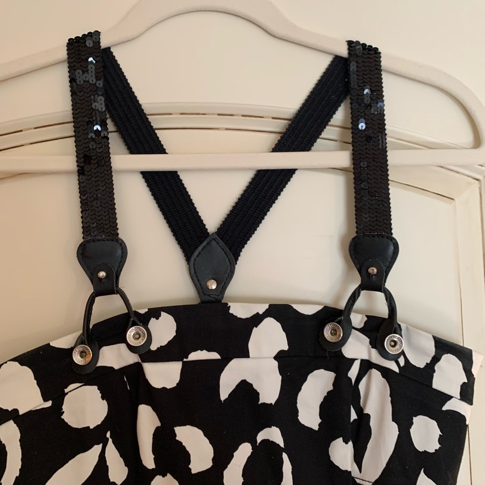 Black and white spotted Moschino dress